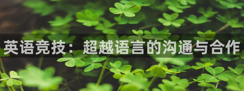 JJB竞技宝官网下载招商电话号码查询:英语竞技:超越语言的沟